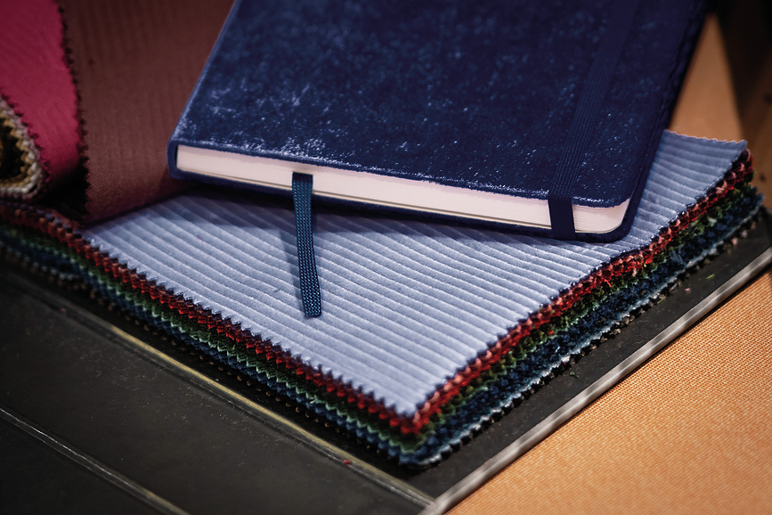 Moleskine Velvet Carnet ligné, Grand format, vert