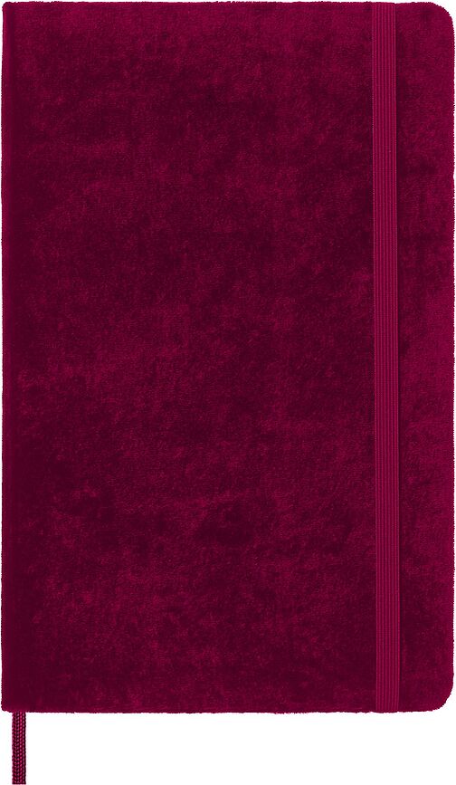 Moleskine Velvet Carnet ligné, taille L, rose