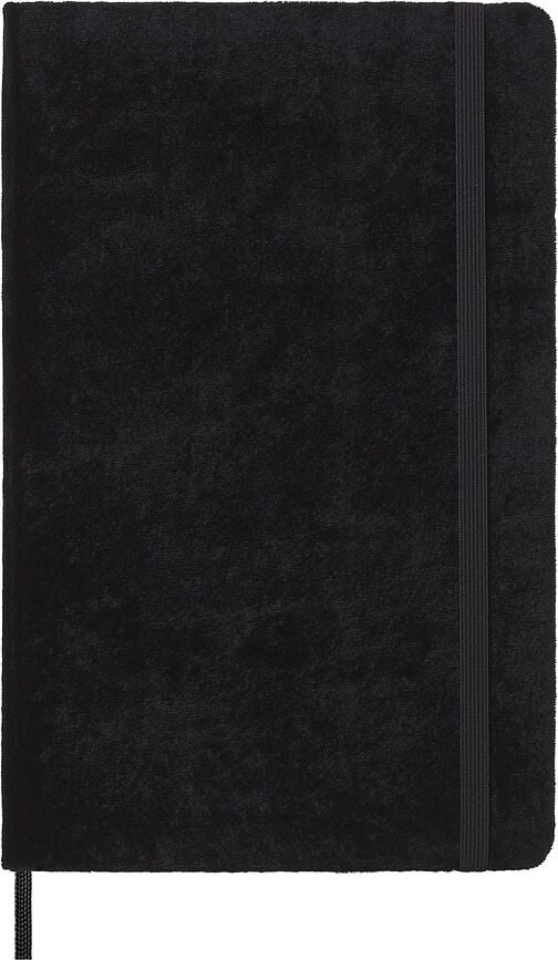 Moleskine Velvet Liniertes Notizbuch L schwarz
