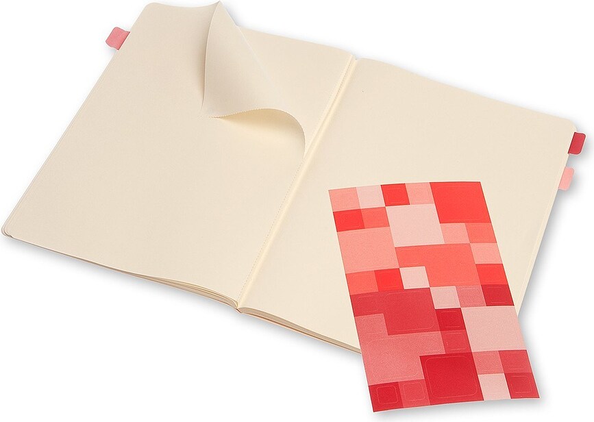 Moleskine Volant Τετράδια λευκές σελίδες, L, πορτοκαλί, γαλάζιο, 2 τμχ