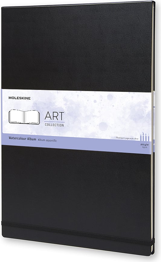 Moleskine Watercolor Akvarelli album 200 g/m² kõva köide