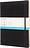 Moleskine XL prickig anteckningsbok, svart, hård pärm