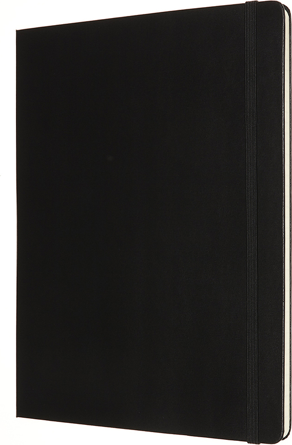 Moleskine XL Zvezek s trdo vezavo, 192 strani, črn, gladek in črtast