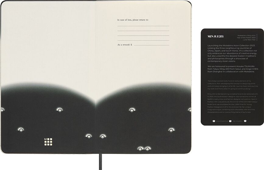 Moleskine Year of the Rabbit Angel Chen Σημειωματάριο με γραμμές, L, περιορισμένη έκδοση