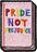 Нашивка на нотатник Moleskine Pride Not Prejudice
