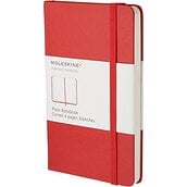 Notes gładki Moleskine P czerwony twarda oprawa