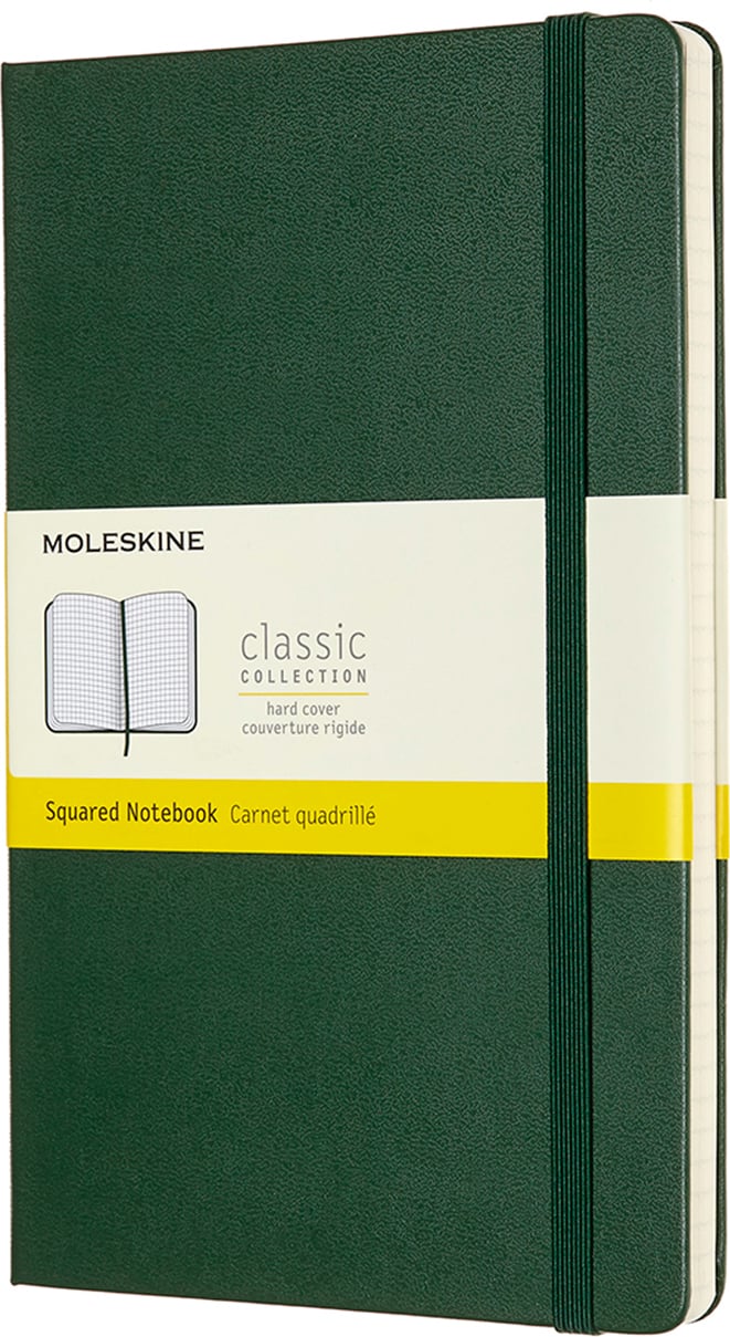 Notes Moleskine Classic L 240 stron zieleń leśna w kratkę twarda oprawa
