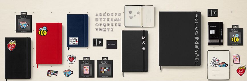 Parche Multicolor Me, para cuaderno Moleskine