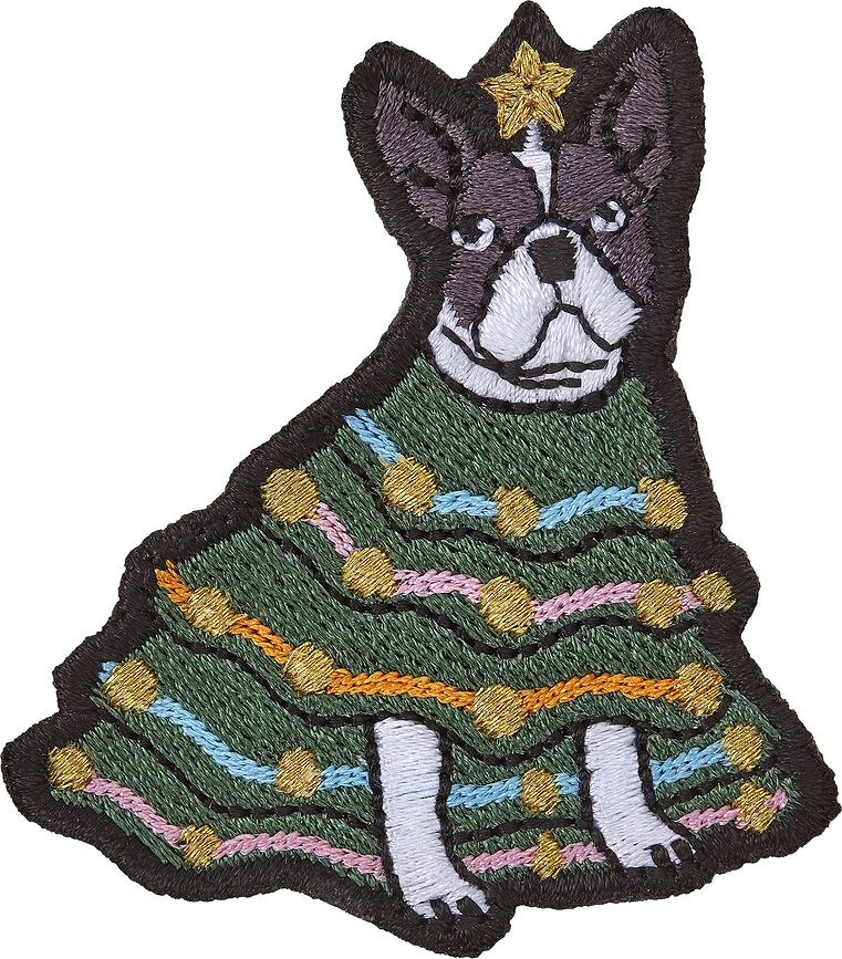Patch til notesbog Moleskine Xmas hund