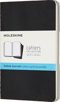 Piezīmju bloks Moleskine Cahier Journals ar punktiņiem melns P 3 gab.