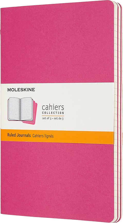 Piezīmju bloks Moleskine Cahier līniju L 3 gab.