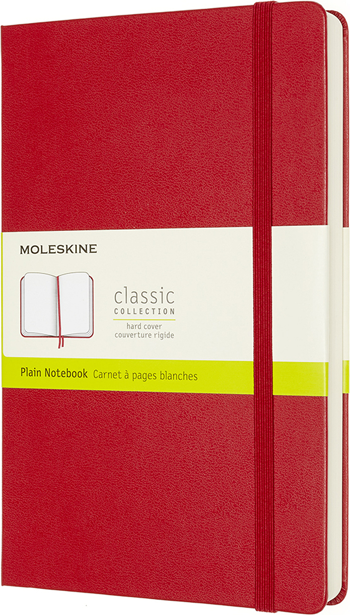 Piezīmju bloks Moleskine Classic gluds ciets vāks L 400 lapas