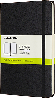 Piezīmju bloks Moleskine Classic gluds ciets vāks M 208 lapas