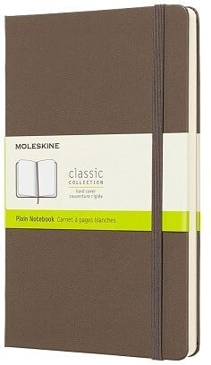 Piezīmju bloks Moleskine gluds earth brown L