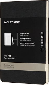 Piezīmju bloks reportiera Moleskine Pro Pad mīksts vāks melns P