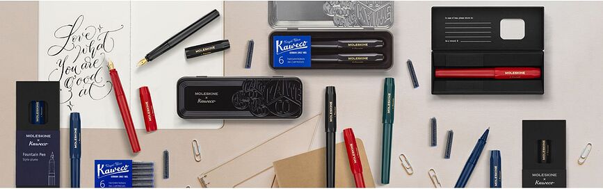 Pluma Estilográfica Moleskine & Kaweco, roja