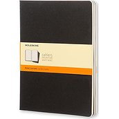 Sąsiuviniai Moleskine Cahier Journals su virvele juodos spalvos XL 3 vnt.