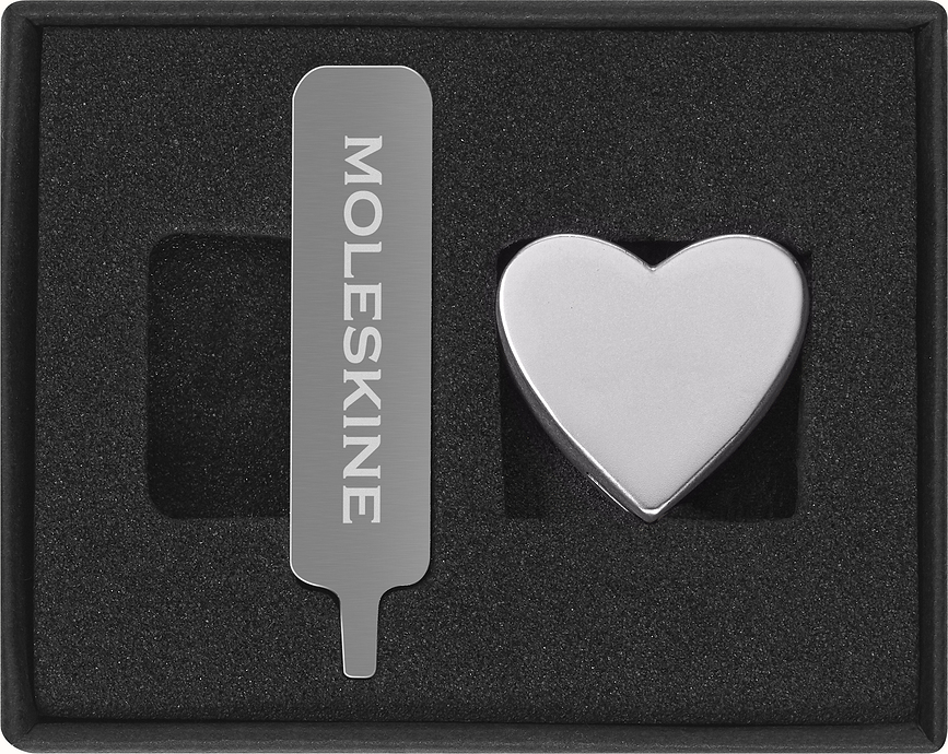 Шпилька для блокнота Moleskine серце