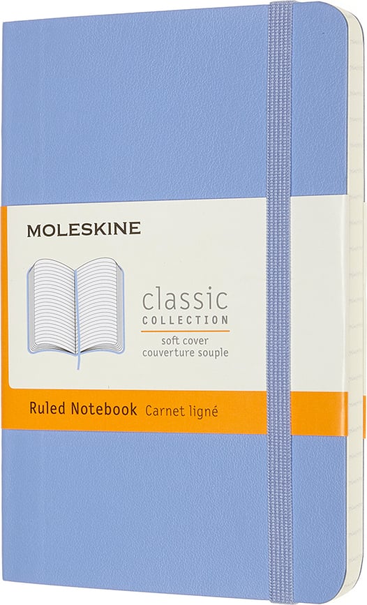 Тефтер с редове Moleskine мека корица P небесносин