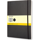 Užrašų knygelė Moleskine Classic su languotais raštais su minkštų viršelių juodos spalvos XL 192 puslapiai
