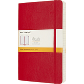 Užrašų knygelė Moleskine Classic su virvele su minkštų viršelių raudonos spalvos L 400 lapų