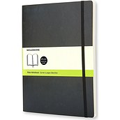 Užrašų knygelė Moleskine minkštu viršeliu glotnaus pobūdžio juodos spalvos XL