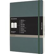 Užrašų knygelė Moleskine Professional su virvele su minkštų viršelių žalios spalvos XL 192 puslapiai