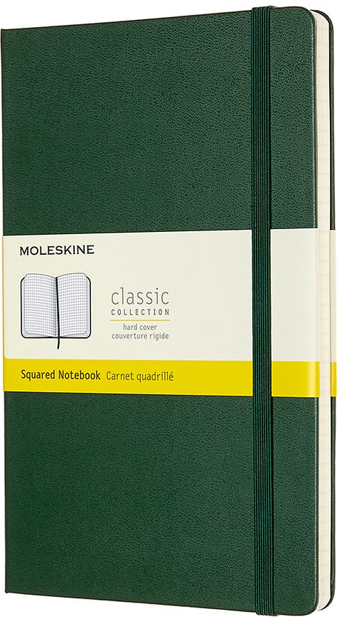 Užrašų knygelė Moleskine su languotais raštais su kietu viršeliu L 240 lapų