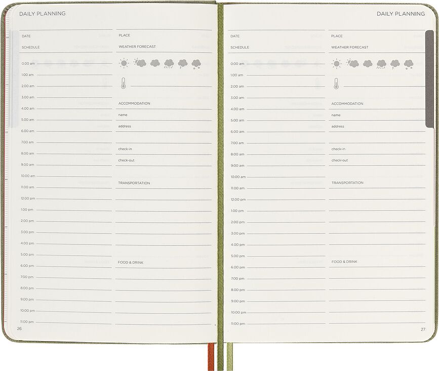 Voyageur II Notes, vert