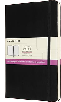 Zápisník Moleskine čistý a linajkovaný tvrdá väzba L 192 strán