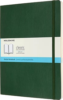 Zápisník Moleskine Classic bodkovaný mäkká väzba XL 192 strán lesná zelená