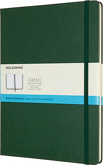 Zápisník Moleskine Classic bodkovaný tvrdá väzba XL 192 strán lesná zelená