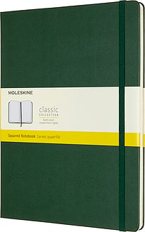 Zápisník Moleskine Classic kockovaný tvrdá väzba XL 192 strán lesná zelená