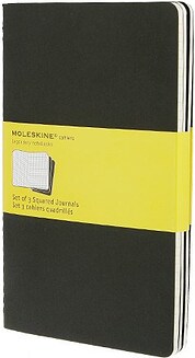 Zošit Moleskine Cahier kockovaný L 3 ks