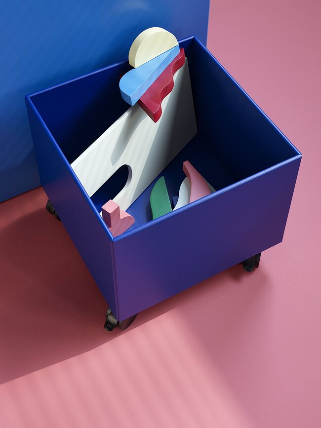 Caja de Almacenamiento con ruedas Montana Mini, menta claro