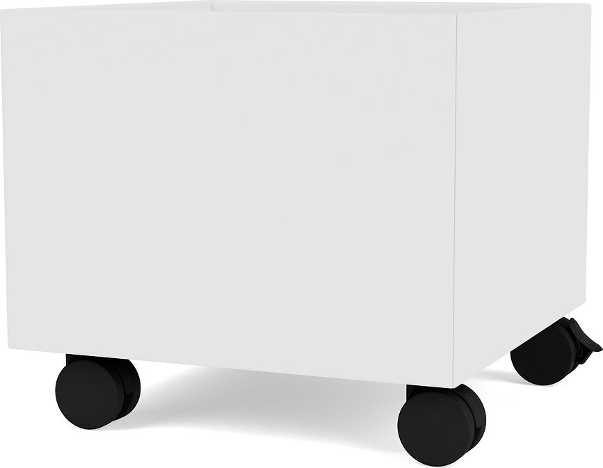 Caja de almacenamiento Montana Mini, con ruedas, blanca