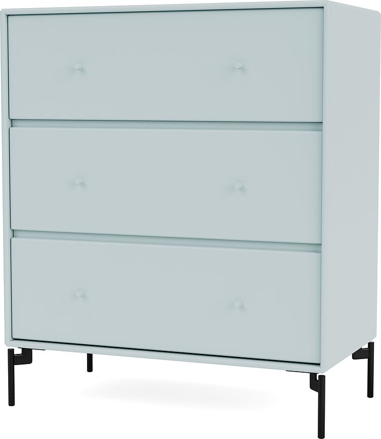 Carry Kommode hell himmelblau mit schwarzen Beinen