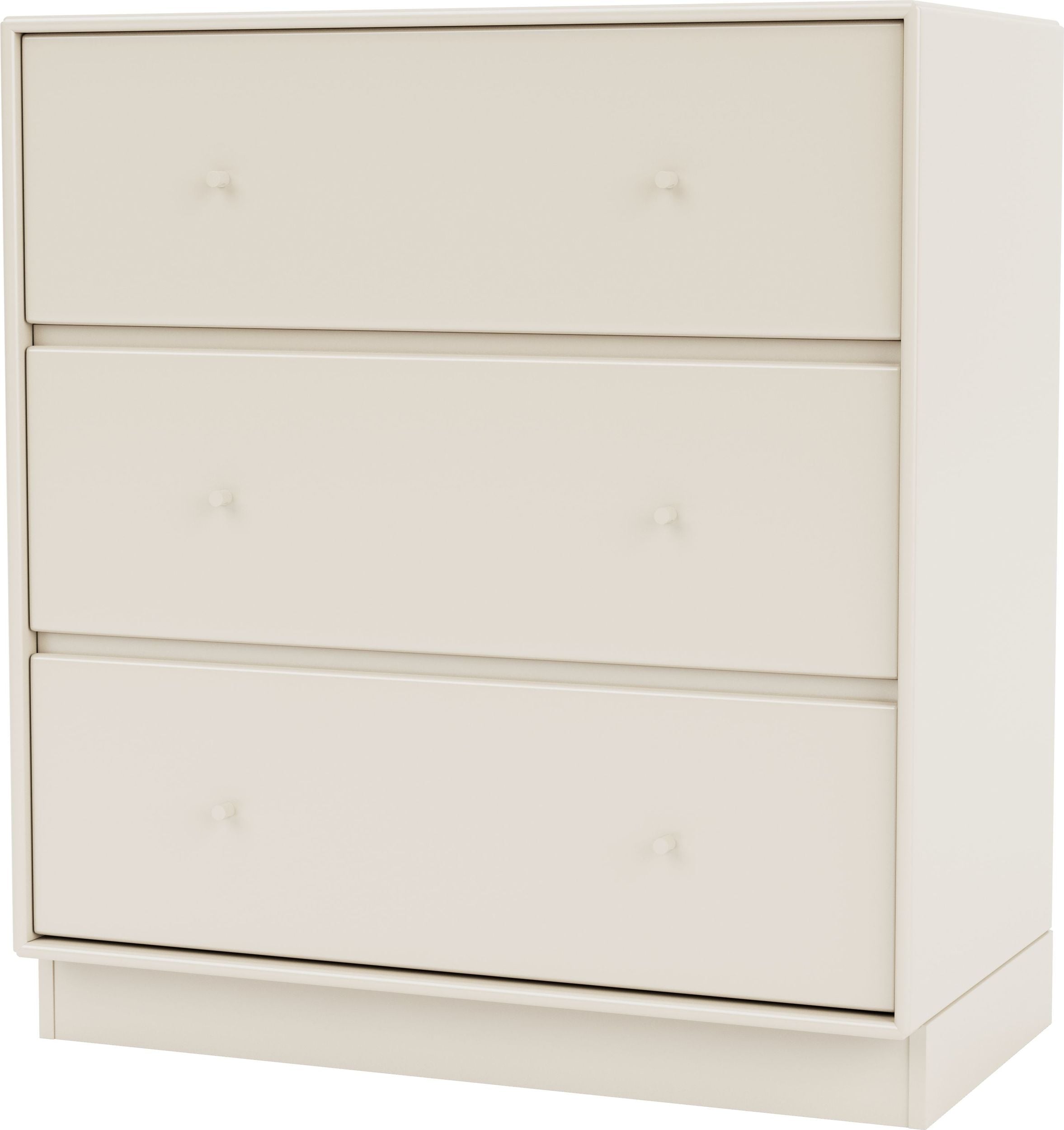 Carry Kommode hellbeige auf Sockel 7 cm