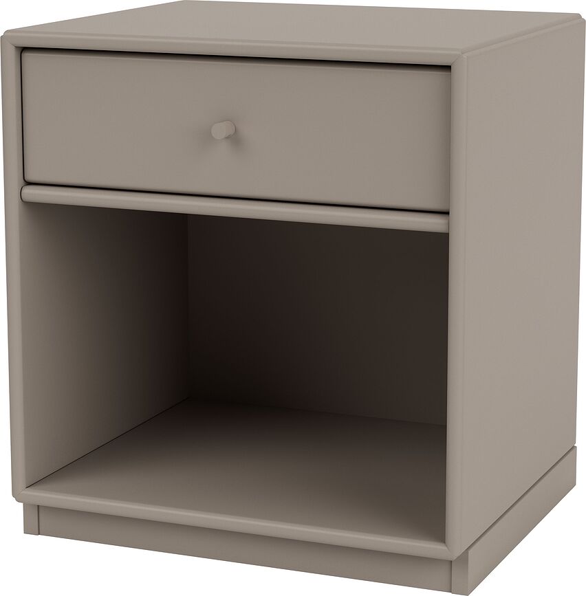Dream Nachtschrank trüffelfarben auf Sockel 3 cm