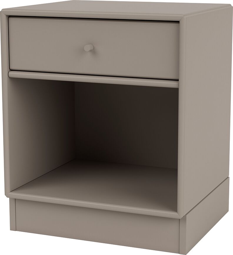 Dream Nachtschrank trüffelfarben auf Sockel 7 cm