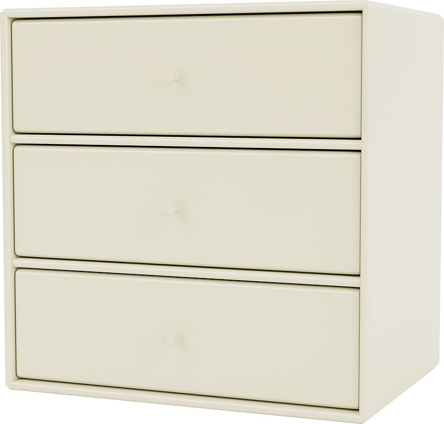 Montana Mini 1007 Modularer Wandschrank vanillefarbig