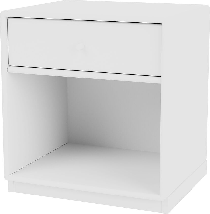 Naktinė spintelė Dream ant 3 cm pagrindo baltos spalvos