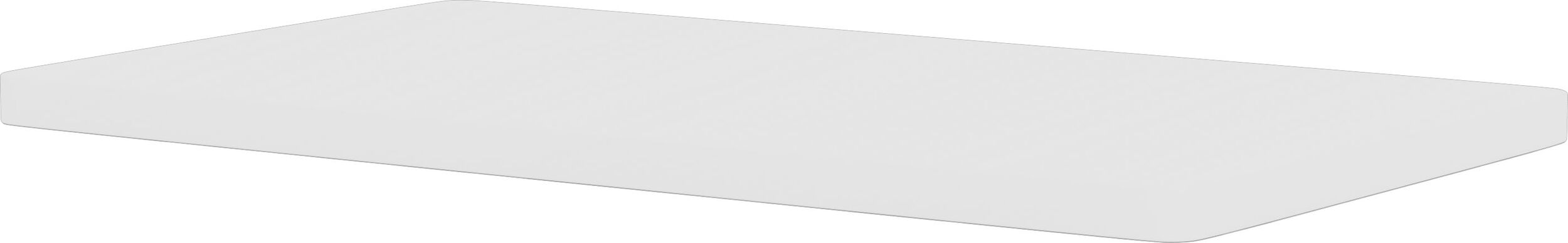 Panton Wire Ablageplatte, 34,8 x 18,8 cm, MDF, gebrochenes Weiß