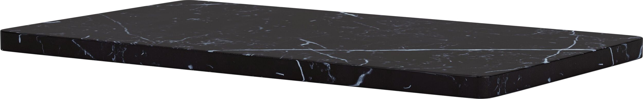 Panton Wire Ablageplatte, 34,8 x 18,8 cm, schwarz, Marmor