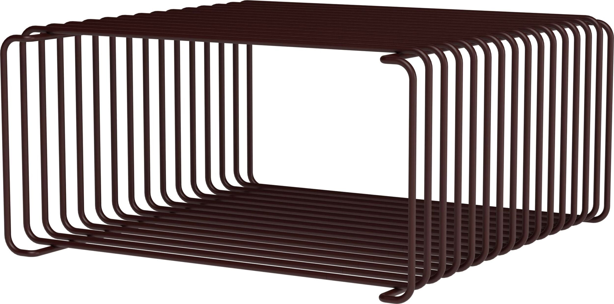 Panton Wire Modul, 34,8 x 34,8 x 17,2 cm, bordeaux