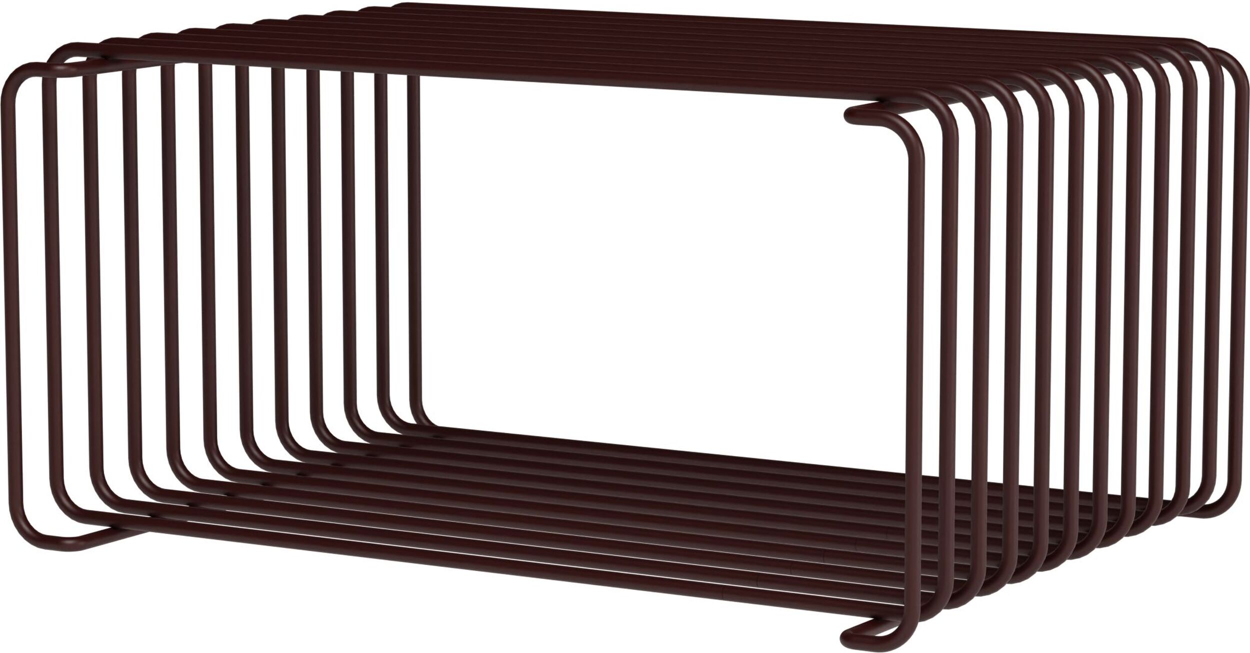 Panton Wire Modulelement 34,8 x 25,7 x 17,2 cm, bordeauxrot