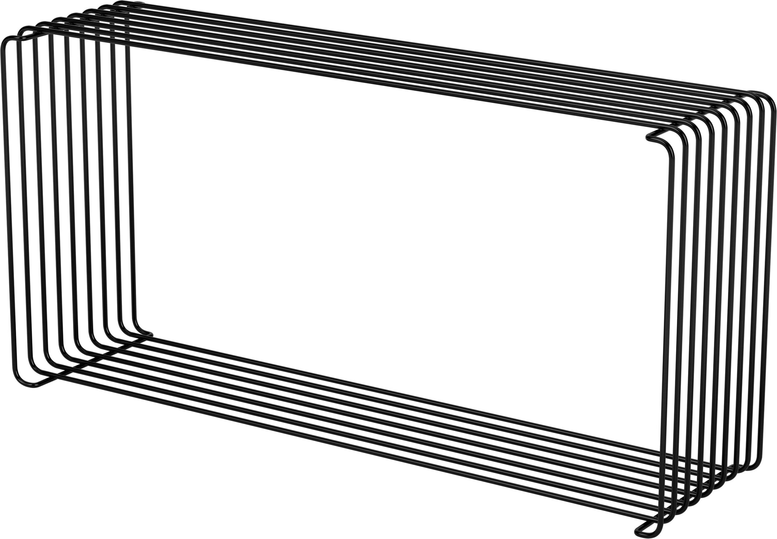Panton Wire Modulsystem 70 x 18,8 x 34,8 cm, schwarz