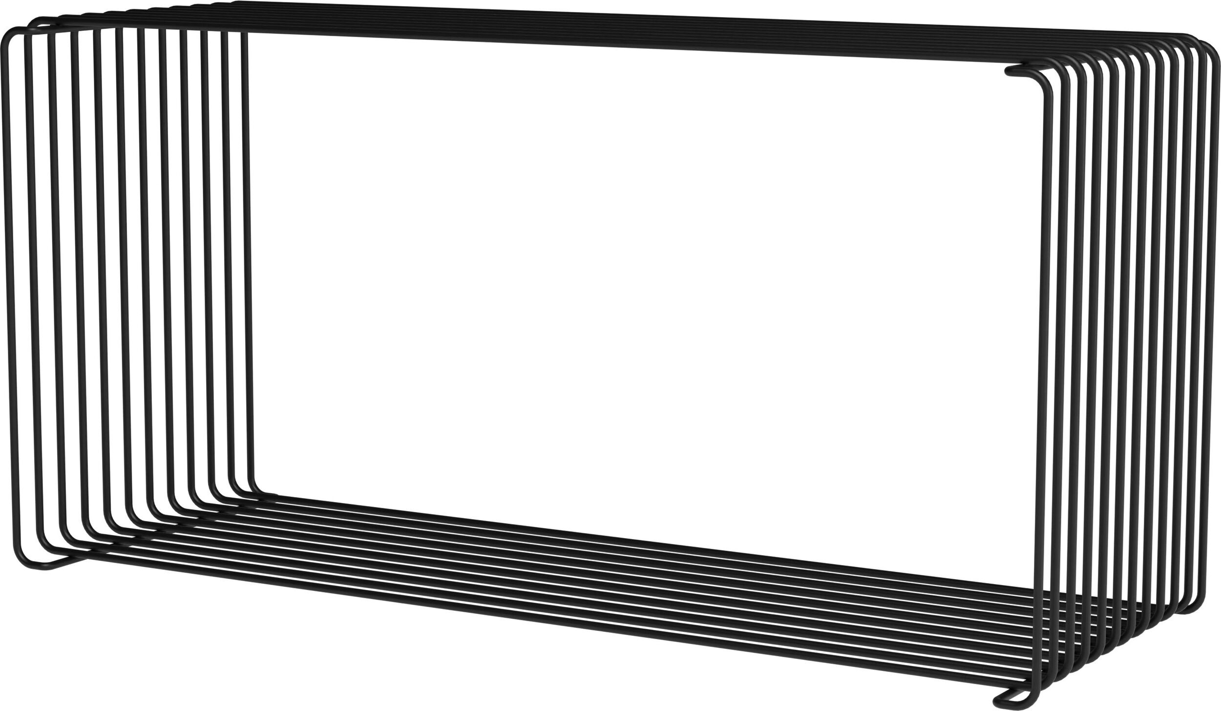 Panton Wire Modulsystem 70 x 25,7 x 34,8 cm, schwarz