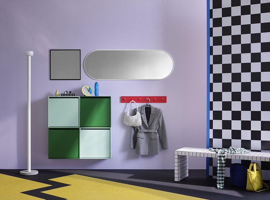 Perchero de pared Montana K1212, negro