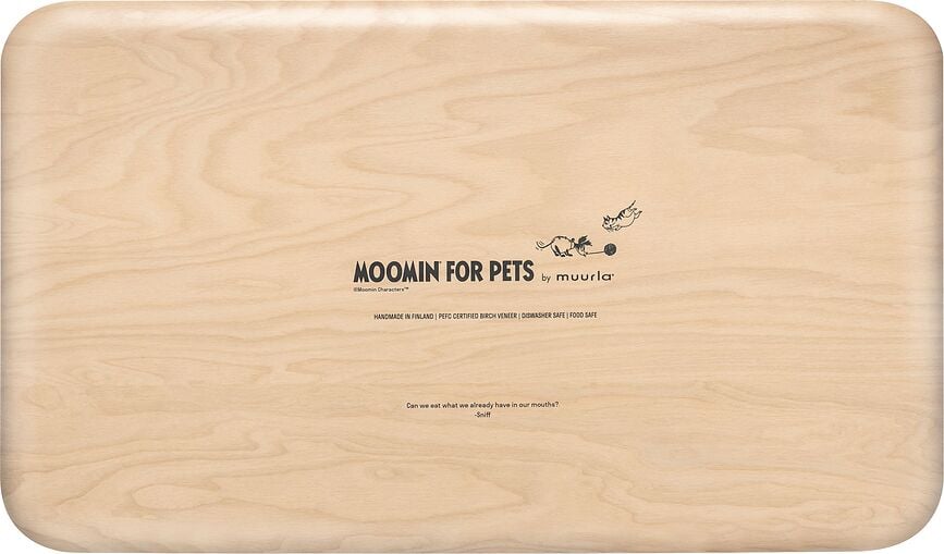 Alfombrilla para comedero de mascotas Muurla Moomin, 29,5 x 50 cm